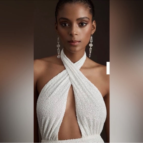 Ronny Kobo Collection Zack Sequin Halter Dress - Picture 4 of 11